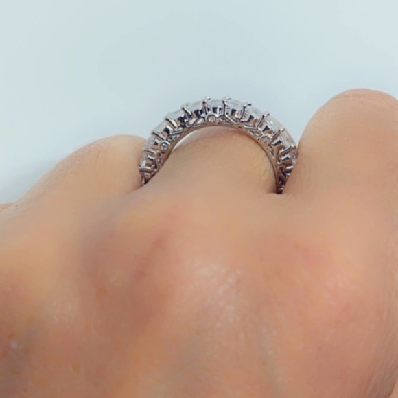 Sterling Silver Diamond Filigree Ring - Picture 13 of 16